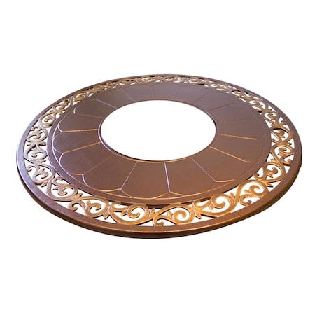 Gardencontrol 48 in. Round Firepit with Lid GA3334971